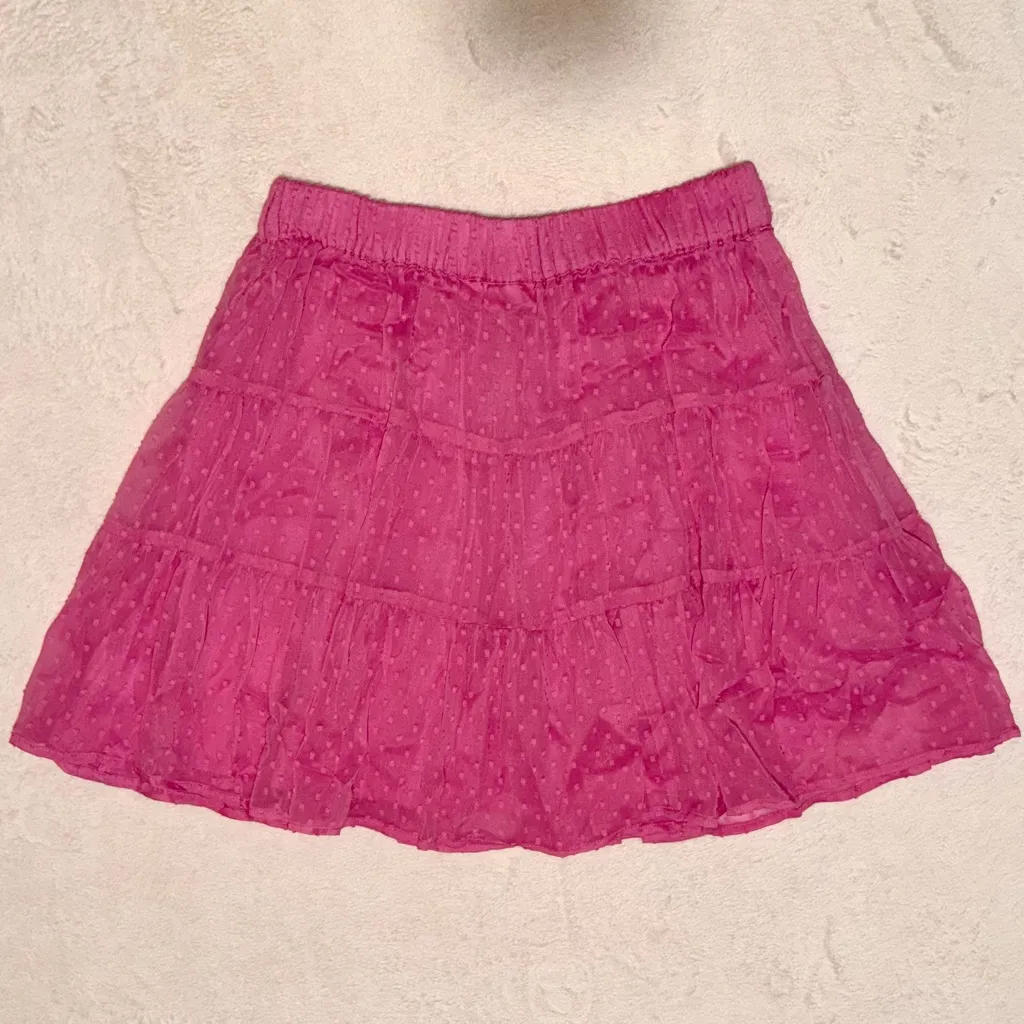Roller Rabbit Pink Swiss Dot Ashton Mini Skirt size Small - Image 5