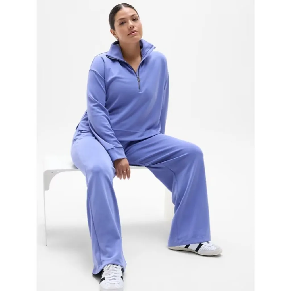 New Athleta M Seasoft 1/4 Zip Sweatshirt Dusk Purple Medium - Image 4