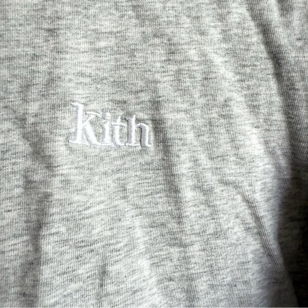 Kith Women Shirt Top Gray Lucy Cropped Long Sleeve Size XS - Image 6