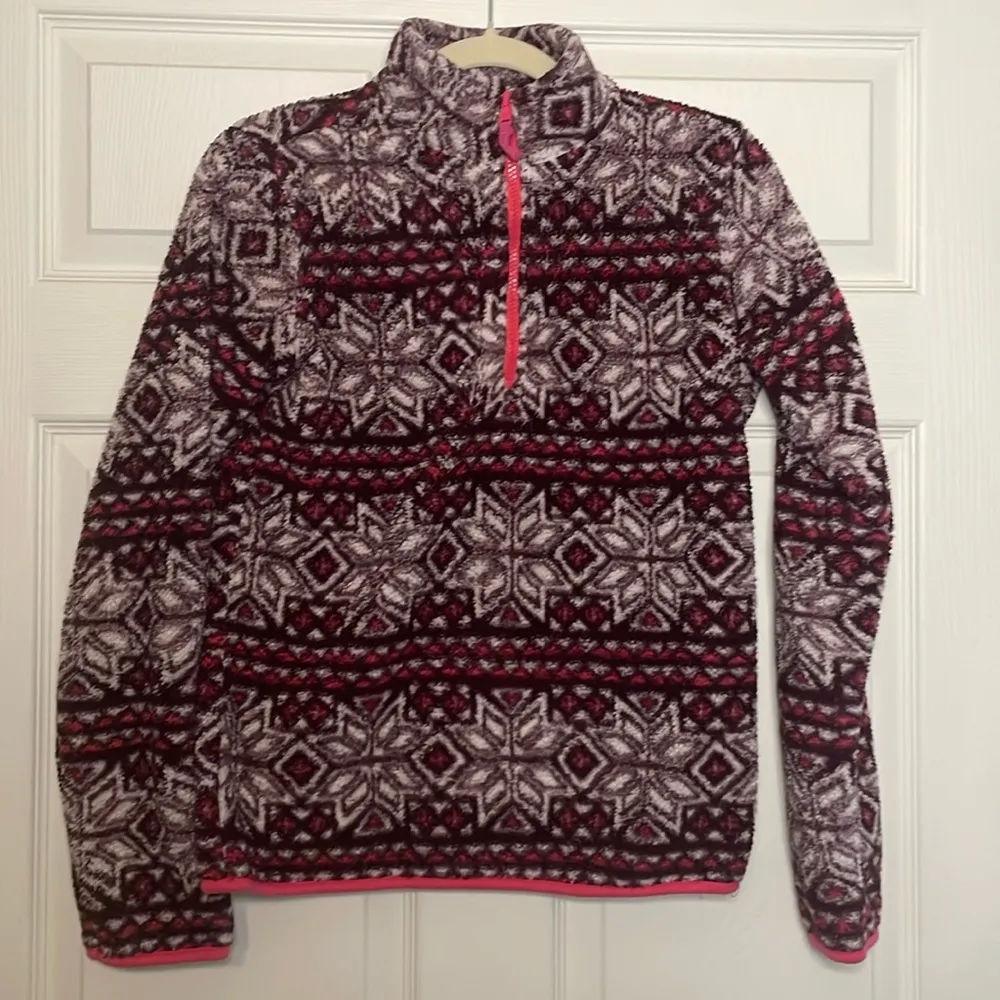 Prince and Fox Fleece Sweatshirt Sweater Pullover Jacket Top Women's Size Small Pink - Image 2