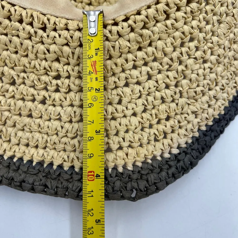 J. Crew Straw Crochet Floppy Hat C8129 - Image 7