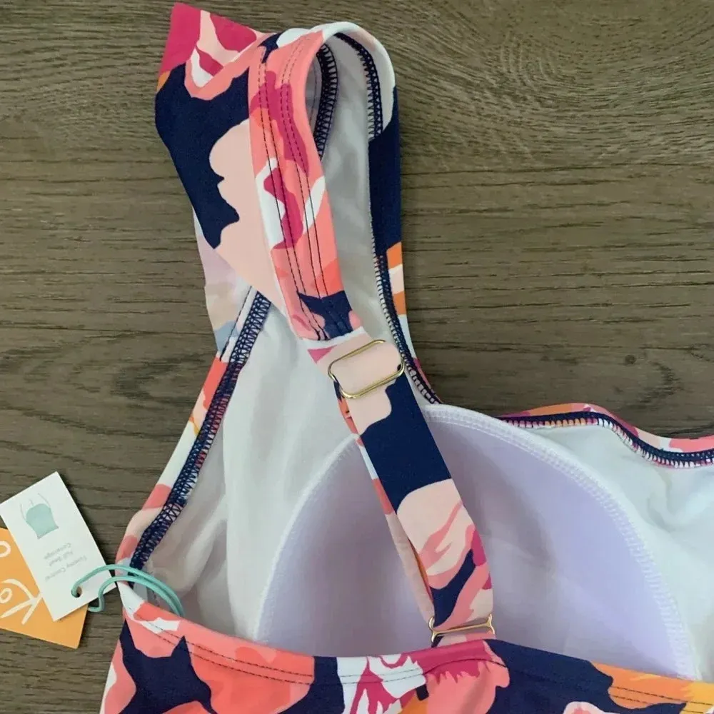 Kona Sol™ Full Coverage Floral Print Ruffle Sleeve One Piece Swimsuit - Size 20 - Image 5