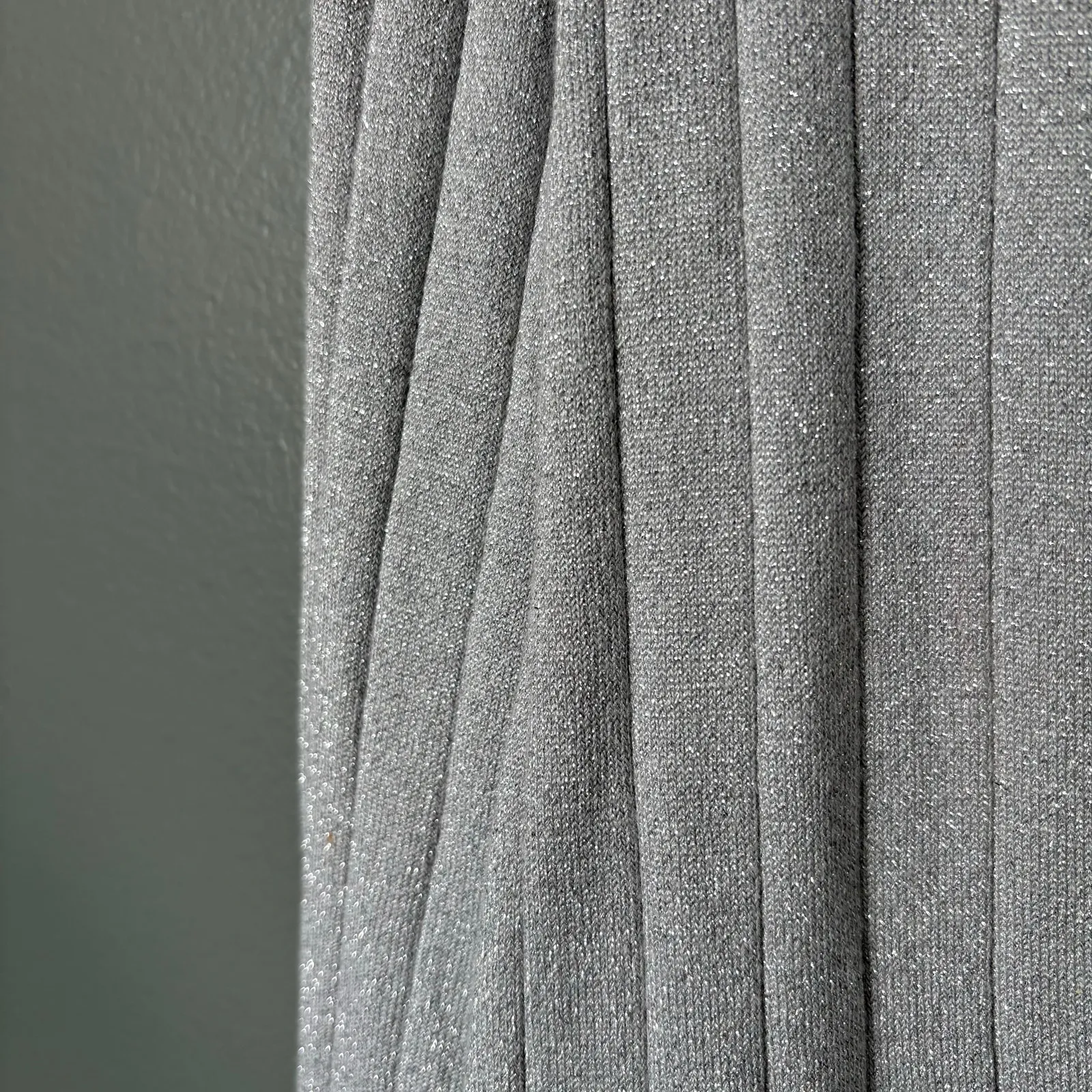 Style & Co Metallic Silver Glam Ribbed Faux Wrap Sweater - Women's Plus Size 3X - Image 4