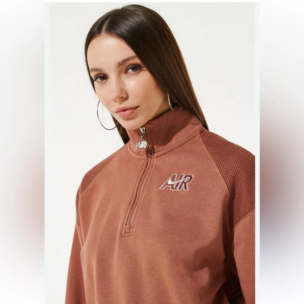 Nike Air 1/4 Zip Fleece Sweatshirt - Image 2