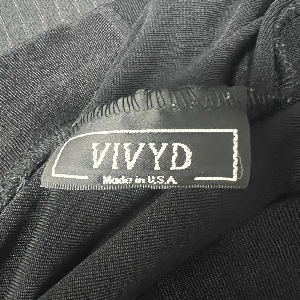 VIVYD Y2K 90s Black 3/4 Button Women's Black Skirt Size Small - Image 2