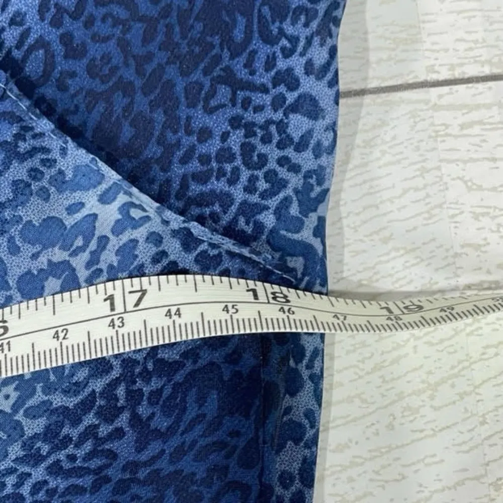 A Wild Thyme Leopard Print Blue Ombre Sheath Dress with Shawl Size 16 - Image 45