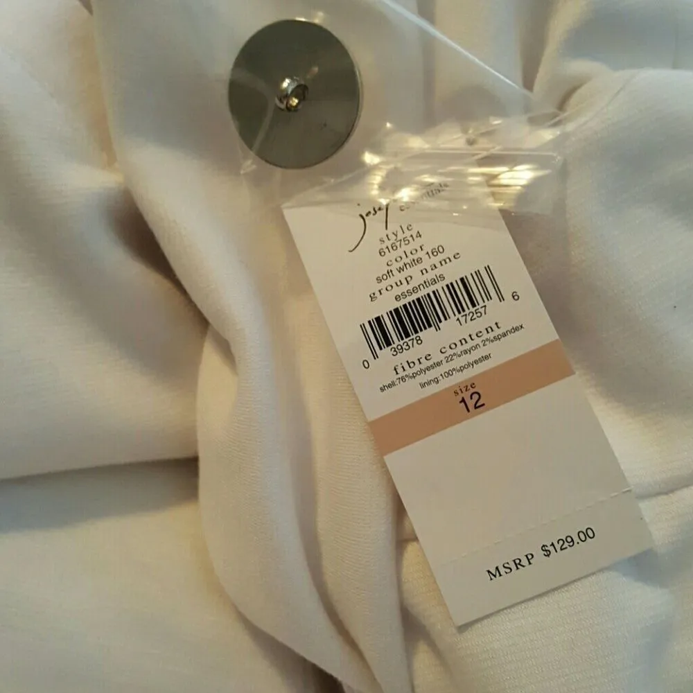 Josephine‎ Suit Jacket NWT White Size 12 - Image 5