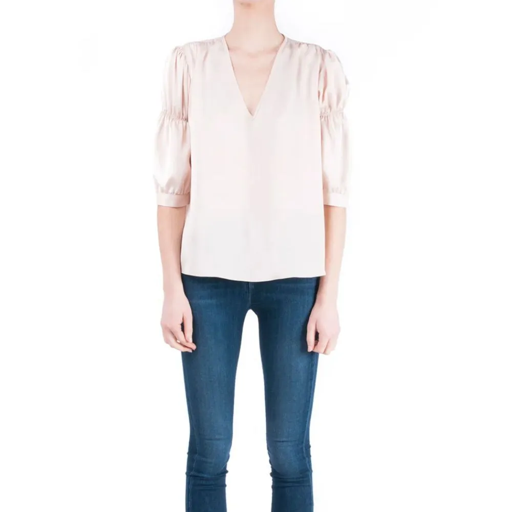 WAVERLY‎ GREY Zela Puff Sleeve Blouse NWOT Sz S Black - Image 2