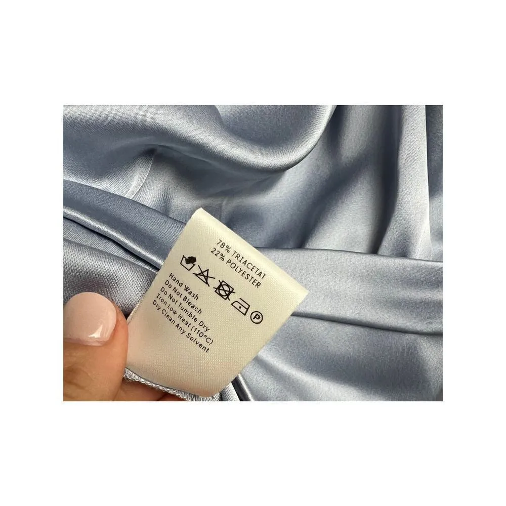 Nanushka Silo Wrap Sleeveless Top Sz. S Blue - Image 7