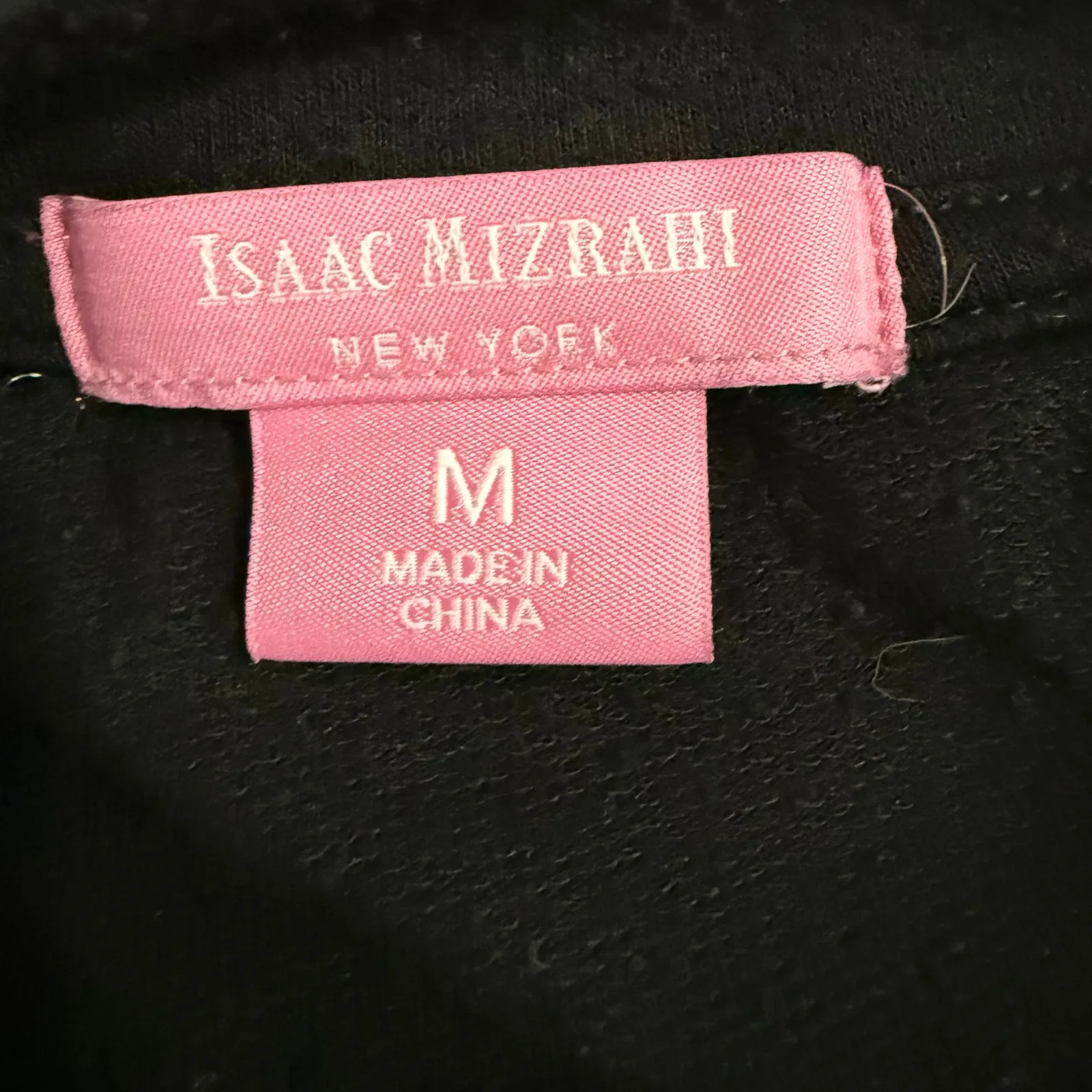 Isaac Mizrahi All We Need Is Love Black Long Sleeve Sweatshirt Size Medium - Image 6