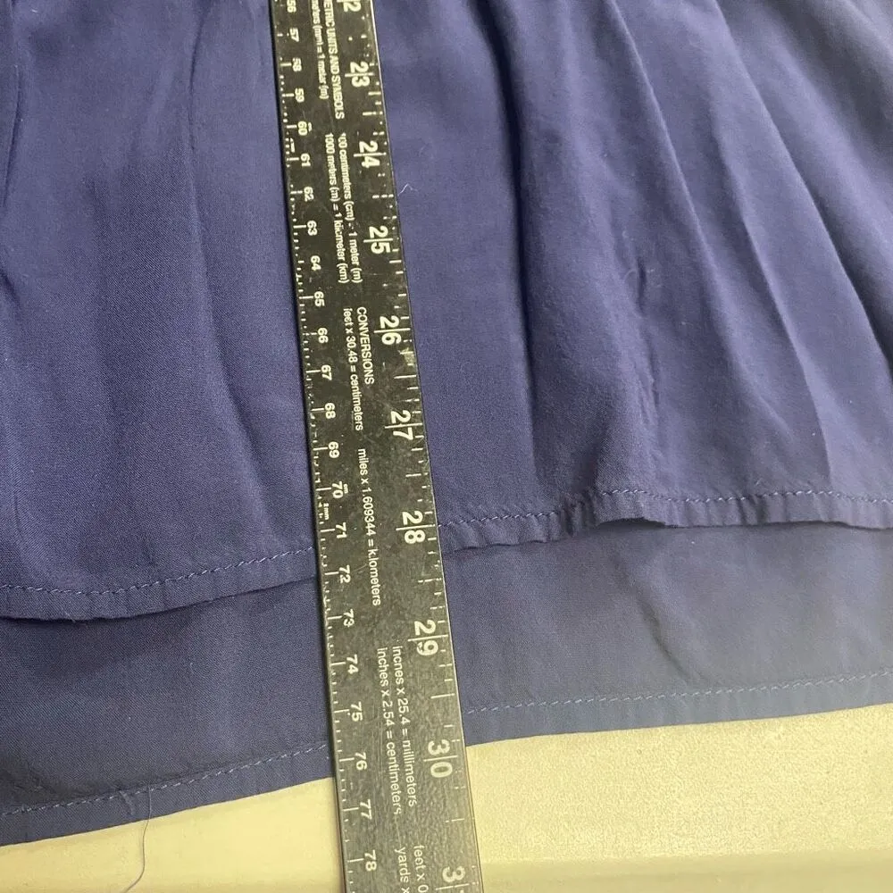 Navy Blue Dress Size Large Flowy Long Sleeves - Image 6