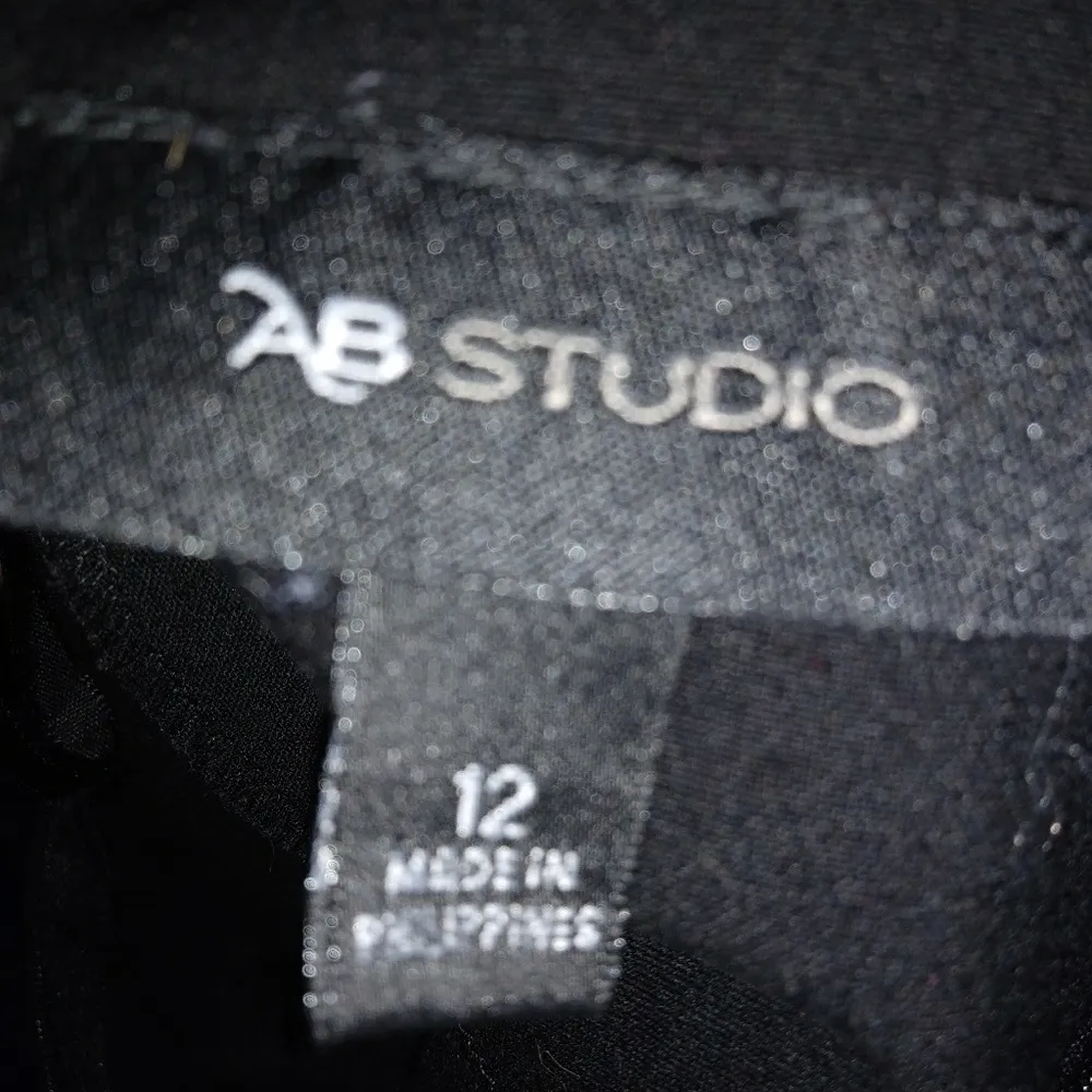 AB Studio 12 Black Fitted Dress Funeral - Image 6