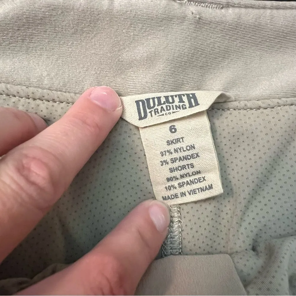 Duluth Trading Co Women’s Khaki Skort 6 Tan - Image 7