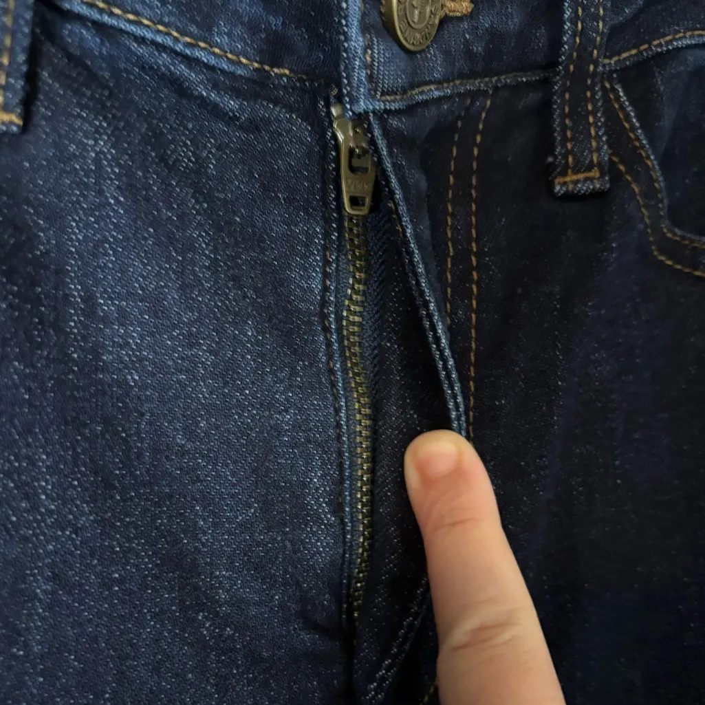 SR VS SANDRINE ROSE “The Virgin Label” Super Flare Wide Leg Jeans Indigo Size 26 Blue - Image 3