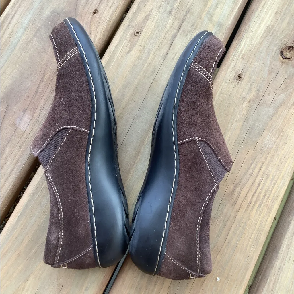 Ladies CLARKS suede leather loafers 🌼🌼🌼 - Image 6