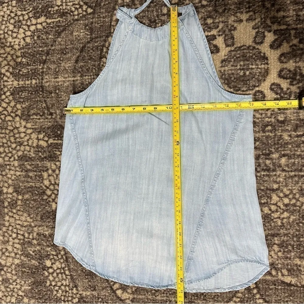 Bella Dahl Women’s Size XS Silverlake Wash Light Blue Chambray Sleeveless Top - Image 9