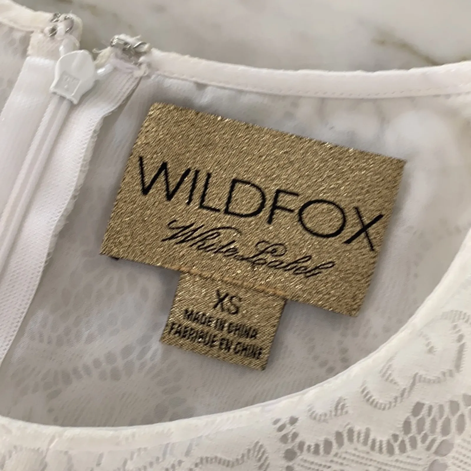 WILDFOX Rodeo Queen Festival White Lace Dress Size XS - Image 12