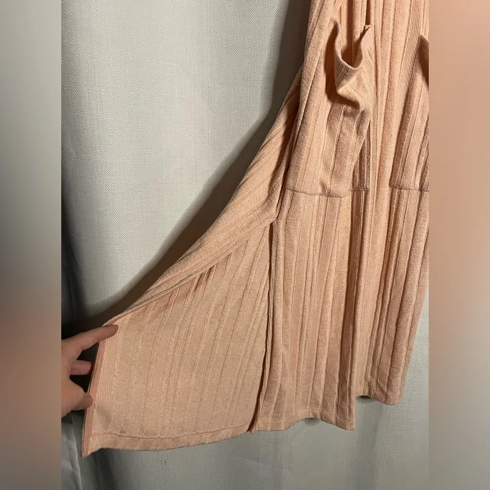 K/Lab Pink Ribbed Overall Style Dress Small - Image 6