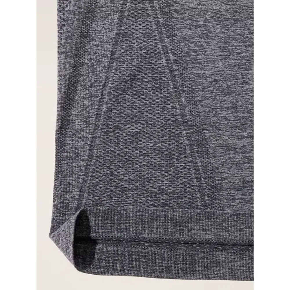 Athleta  XS Momentum Seamless Top Charcoal Heather Grey X-Small - Image 4