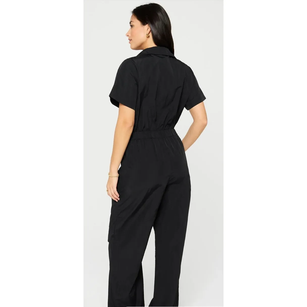 Brand New Fabletics Black Utility Jumpsuit Wide-Leg Design Women's XL - Image 2