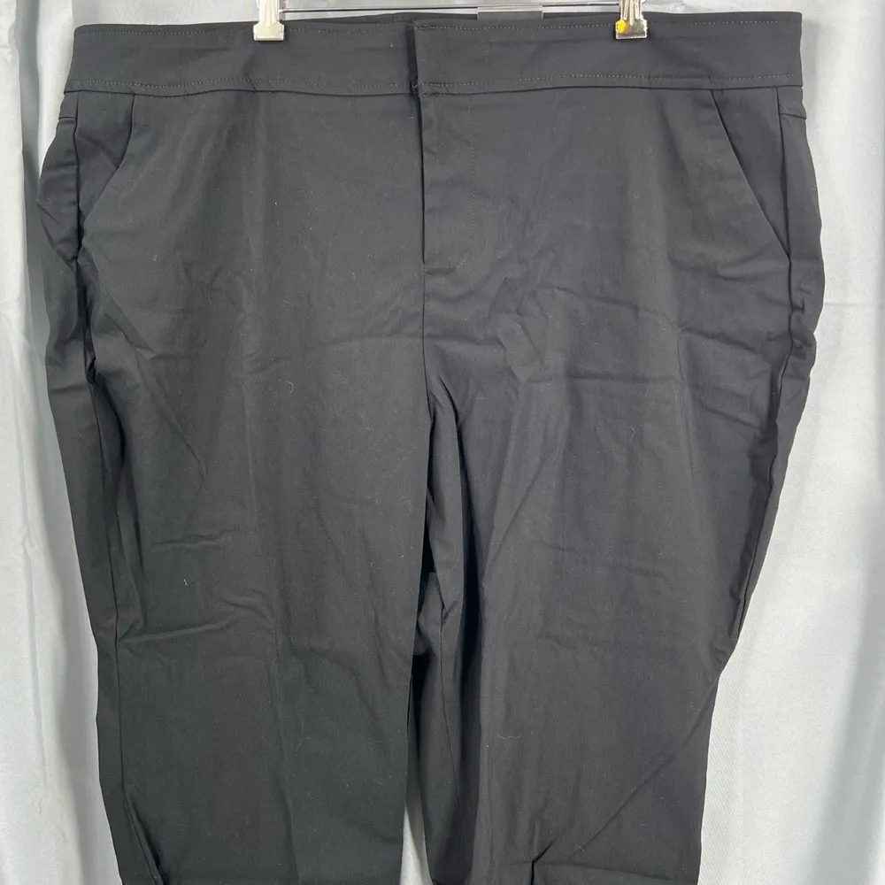 Torrid Studio Jetsetter Straight Leg Pants Black Millennium Stretch 28XS New - Image 2