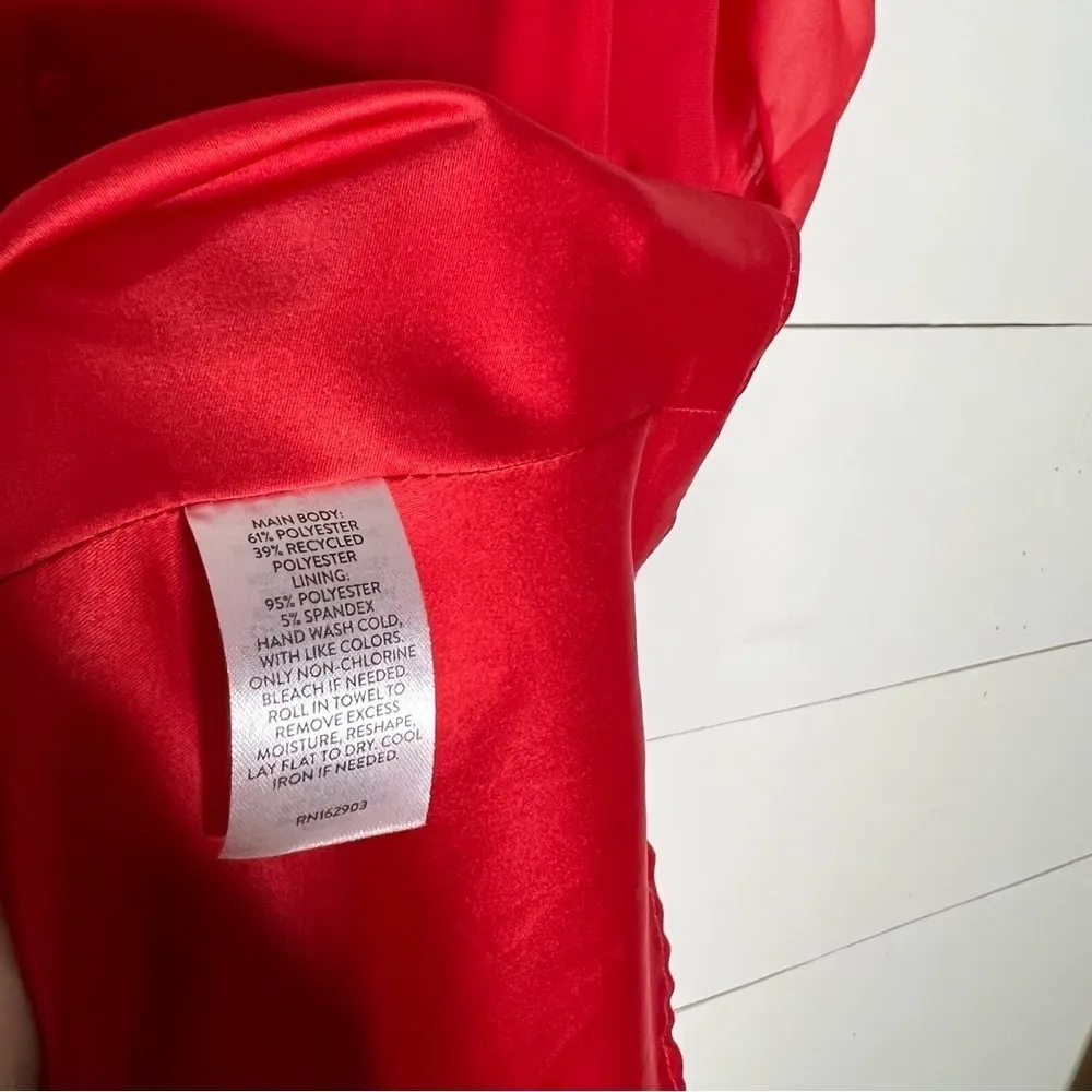 Rachel Parcell Red Tiered Sweetheart neckline Dress - Image 6