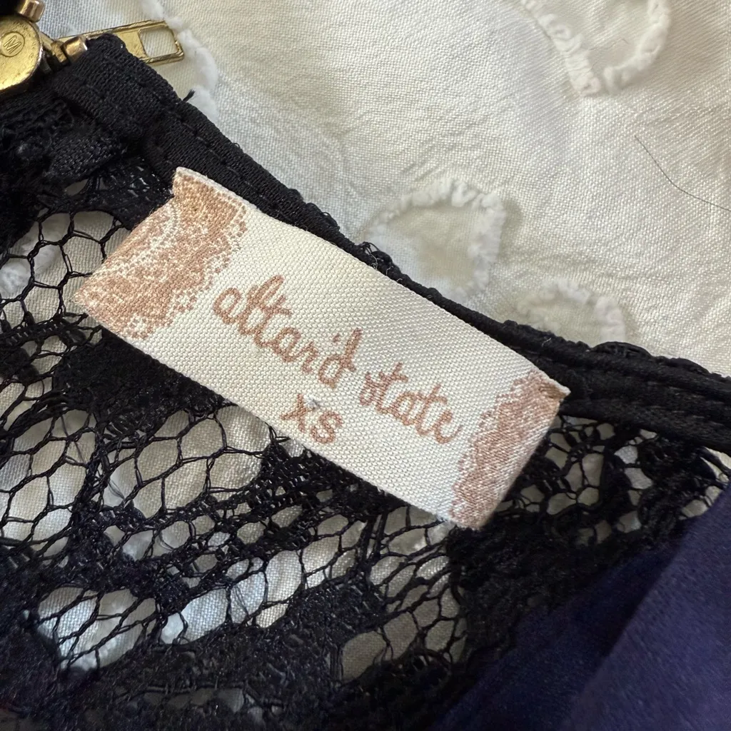 Altar'd State Navy V-Neck Mini Dress - Image 4