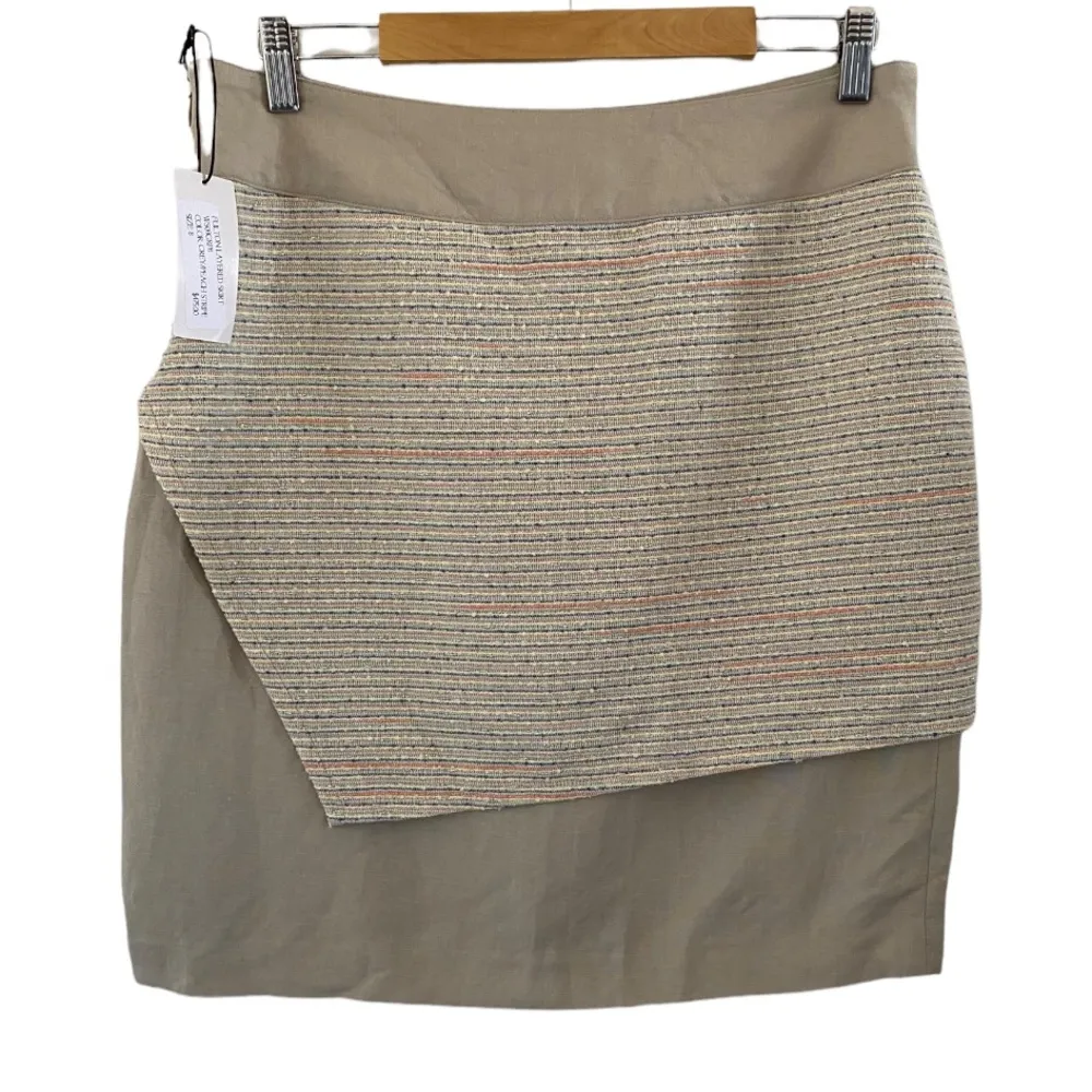 Cocoon by Elizabeth Geisler Linen Blend Fulton Layered Skirt Size 8 - Image 5