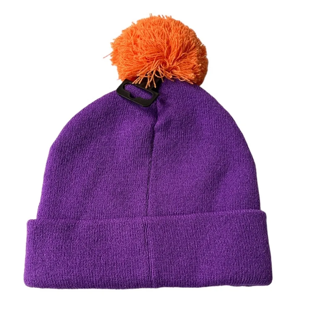 Happy Halloween 100% That Witch Beanie Purple Orange One Size Fits Most - Image 2