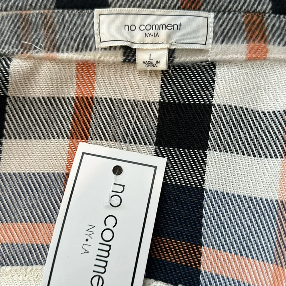 Plaid Flannel Cropped Jacket - Image 7