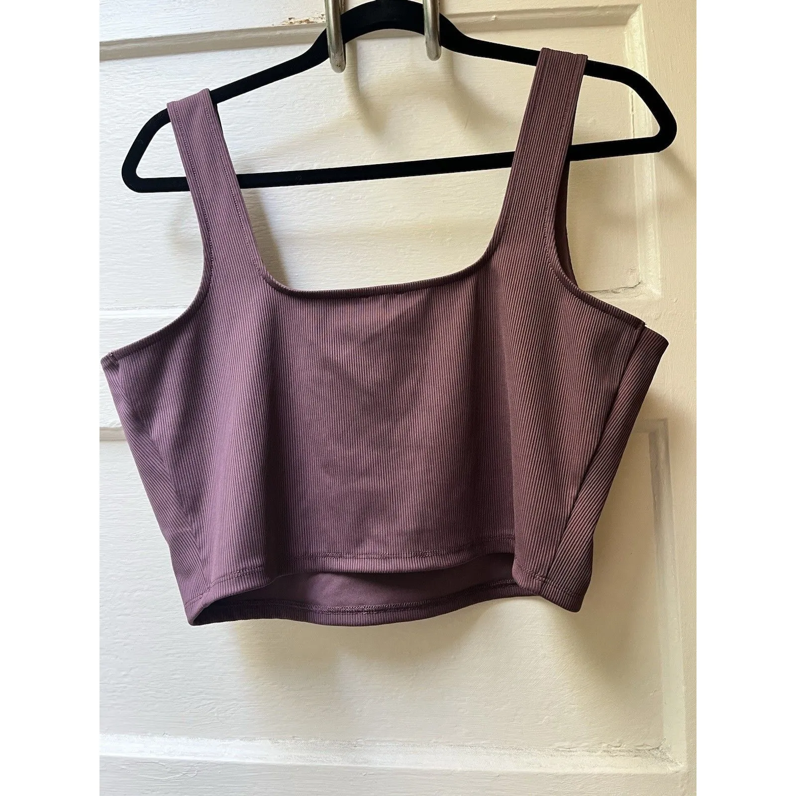 Express Crop Top XL Purple Body Contour Workout Athleisure Sport Running New - Image 2