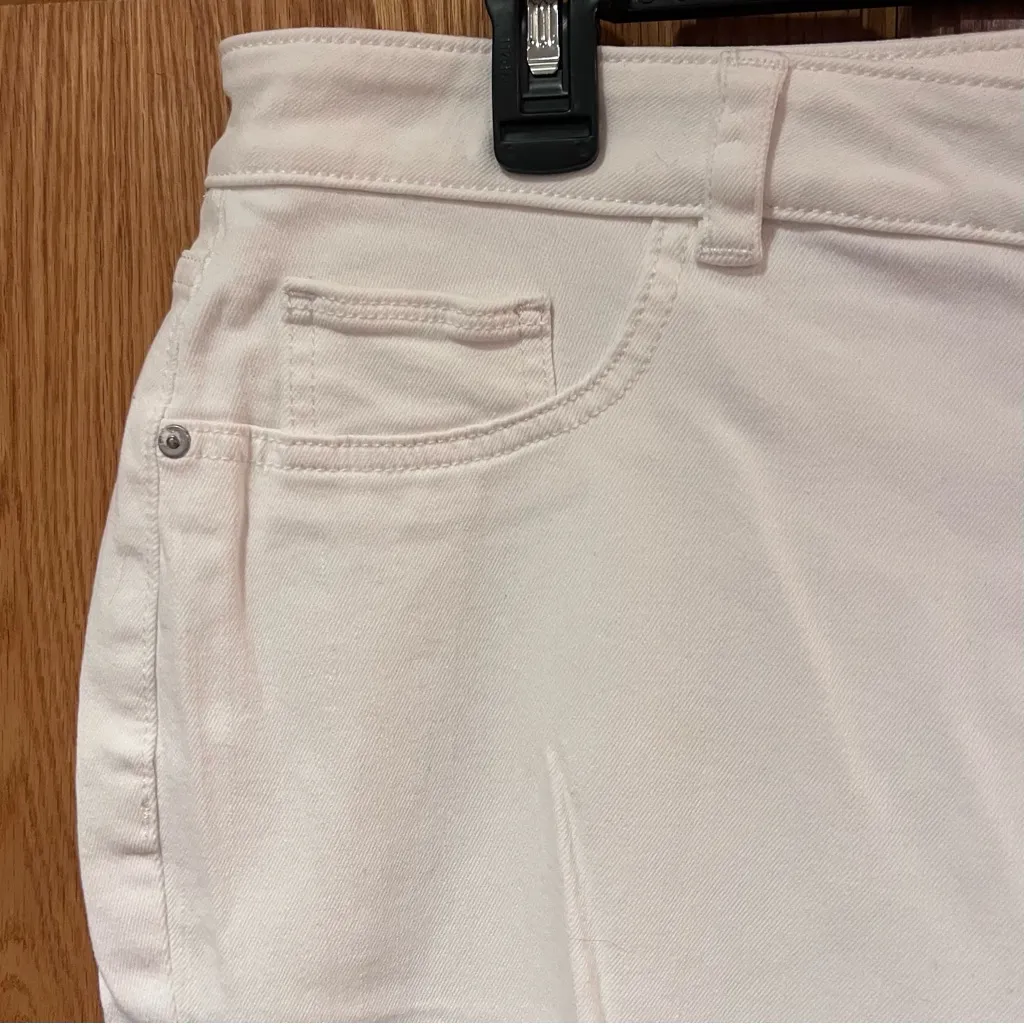 DL1961 Mara‎ Straight Mid Rise Instasculpt Ankle Jeans Milk White Plus Size 18W - Image 12