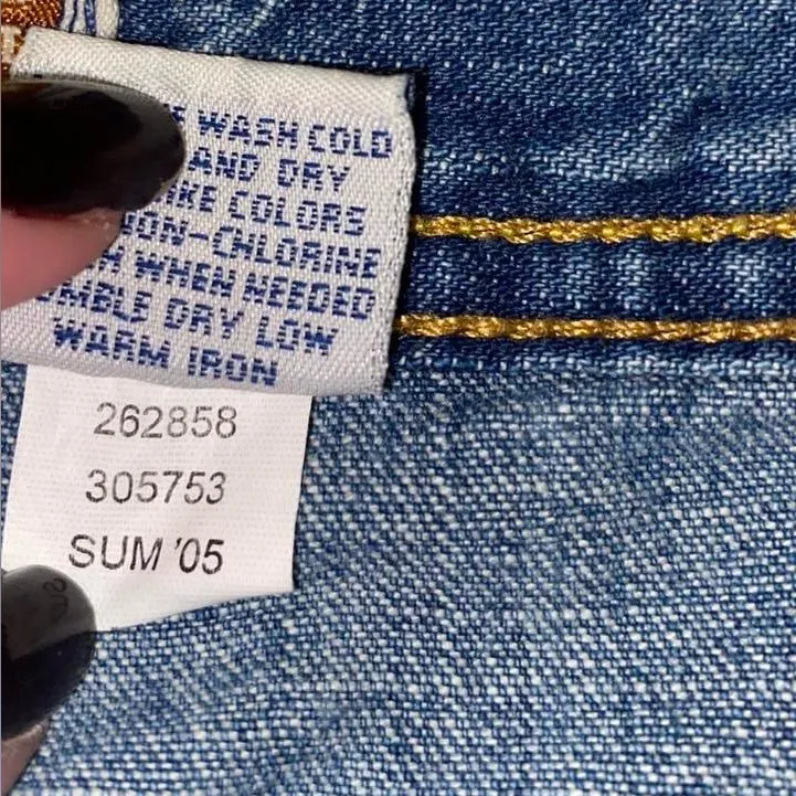 Old Navy 2005 denim low rise cotton capri pants - Image 5