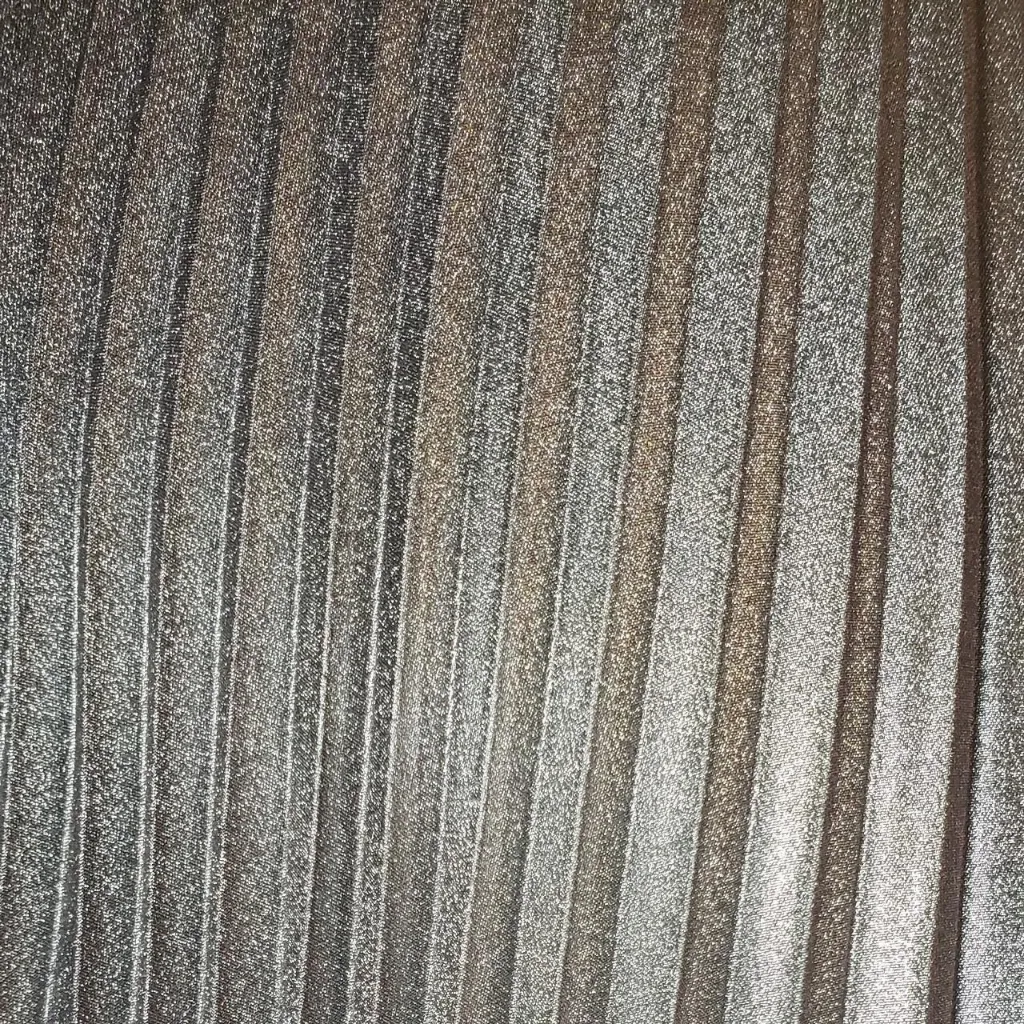 Forever 21 sheer silver glitter metallic pleated skirt size M - Image 5