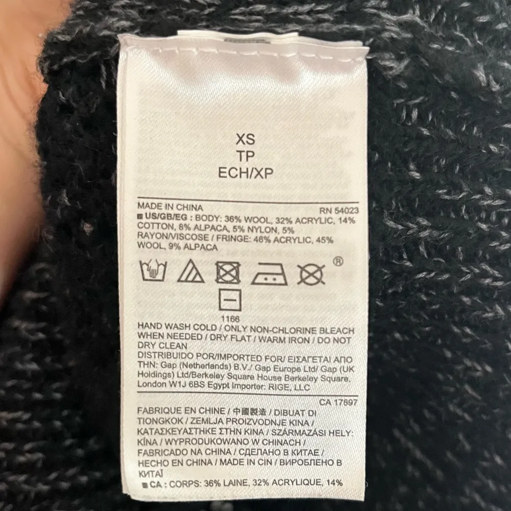 Banana Republic Fringe Crewneck Wool/Alpaca Blend Knit Sweater - Image 7