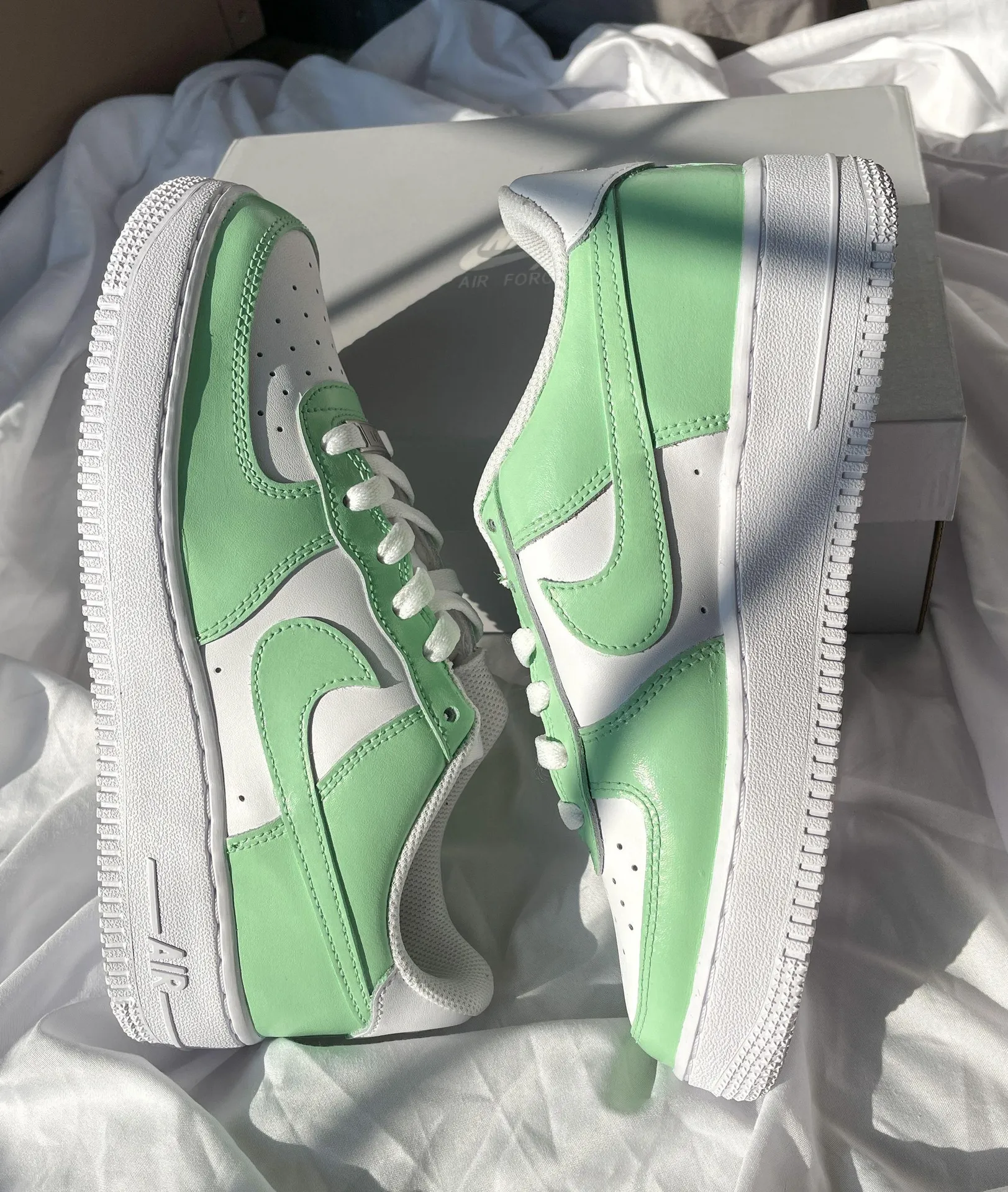 Nike Air Force 1 Custom Sage Green - Image 2