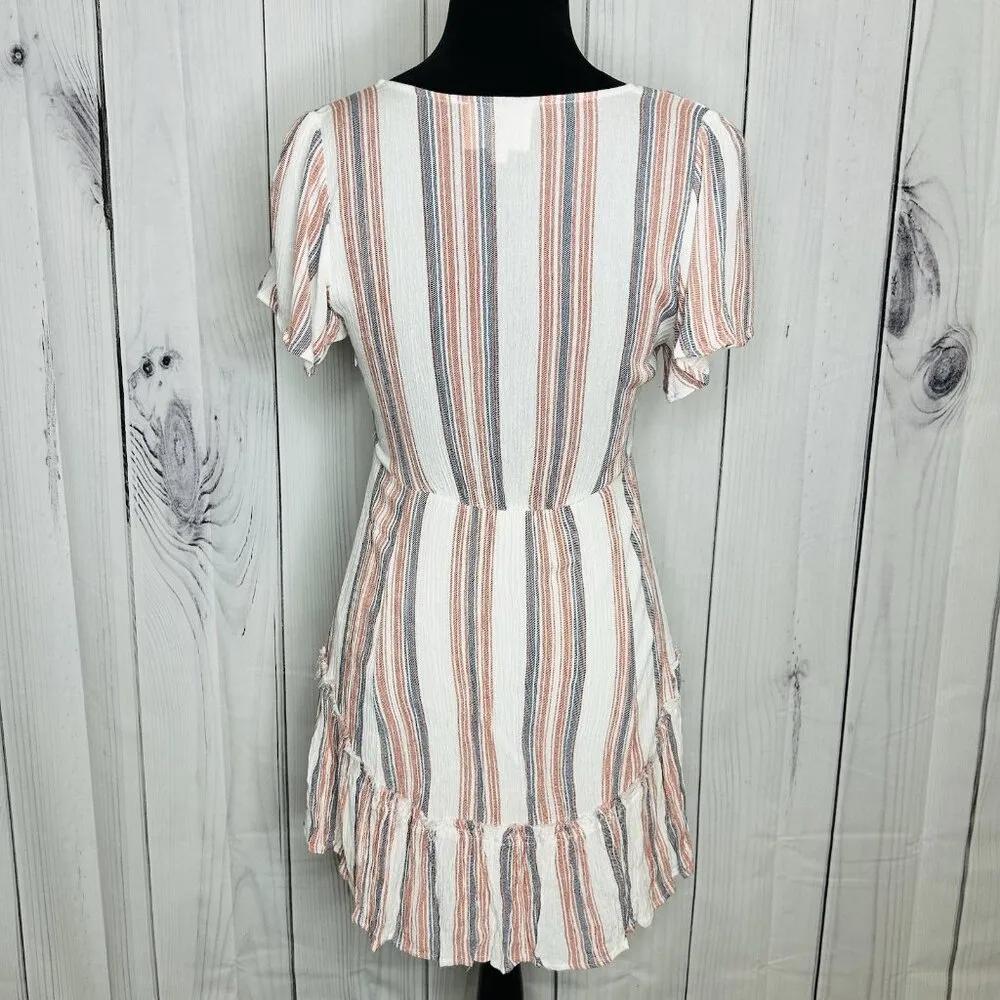 Cotton Candy LA Mini Dress Tie Front Dress Sz S Rayon Lined - Image 9