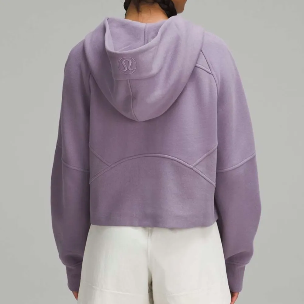 Scuba Oversized Half-Zip Hoodie- Purple Ash M/L - Image 5