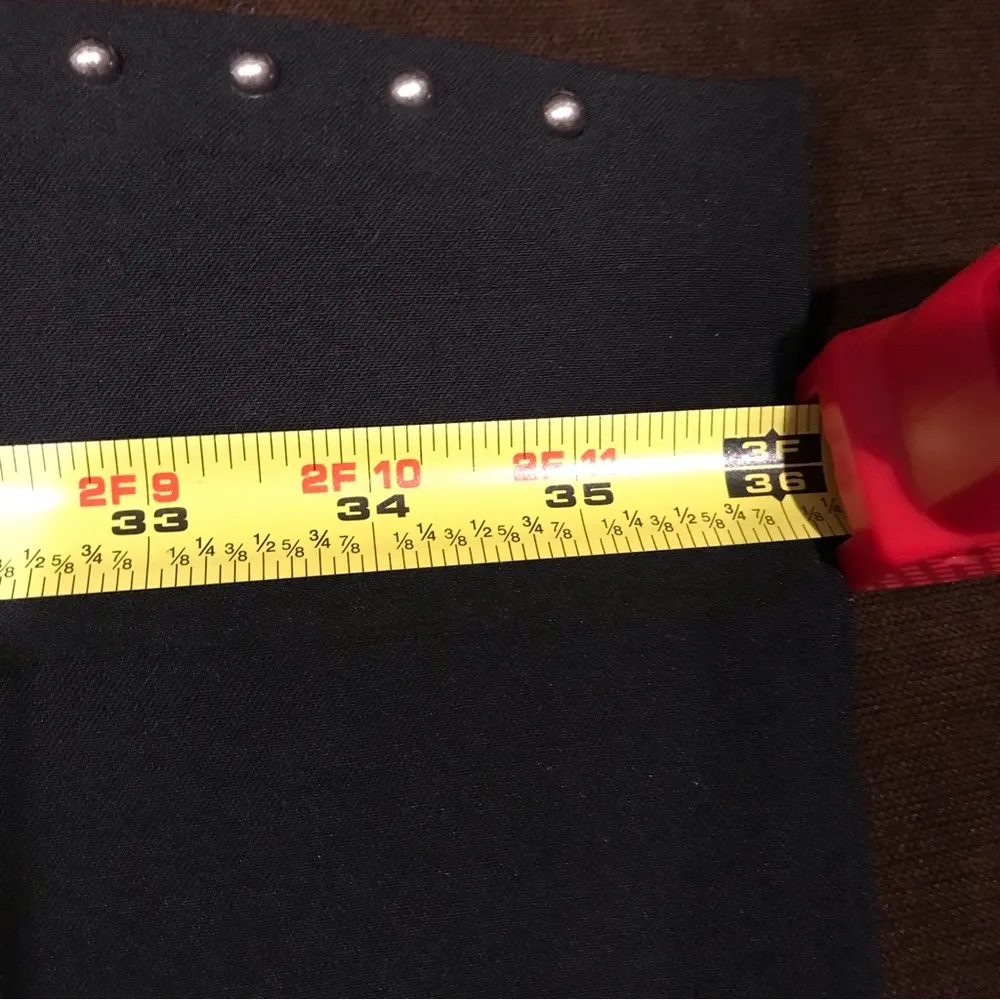 Roz and Ali Black Silver Beads On Ankles classic fit ankle length pant Size 4 - Image 8