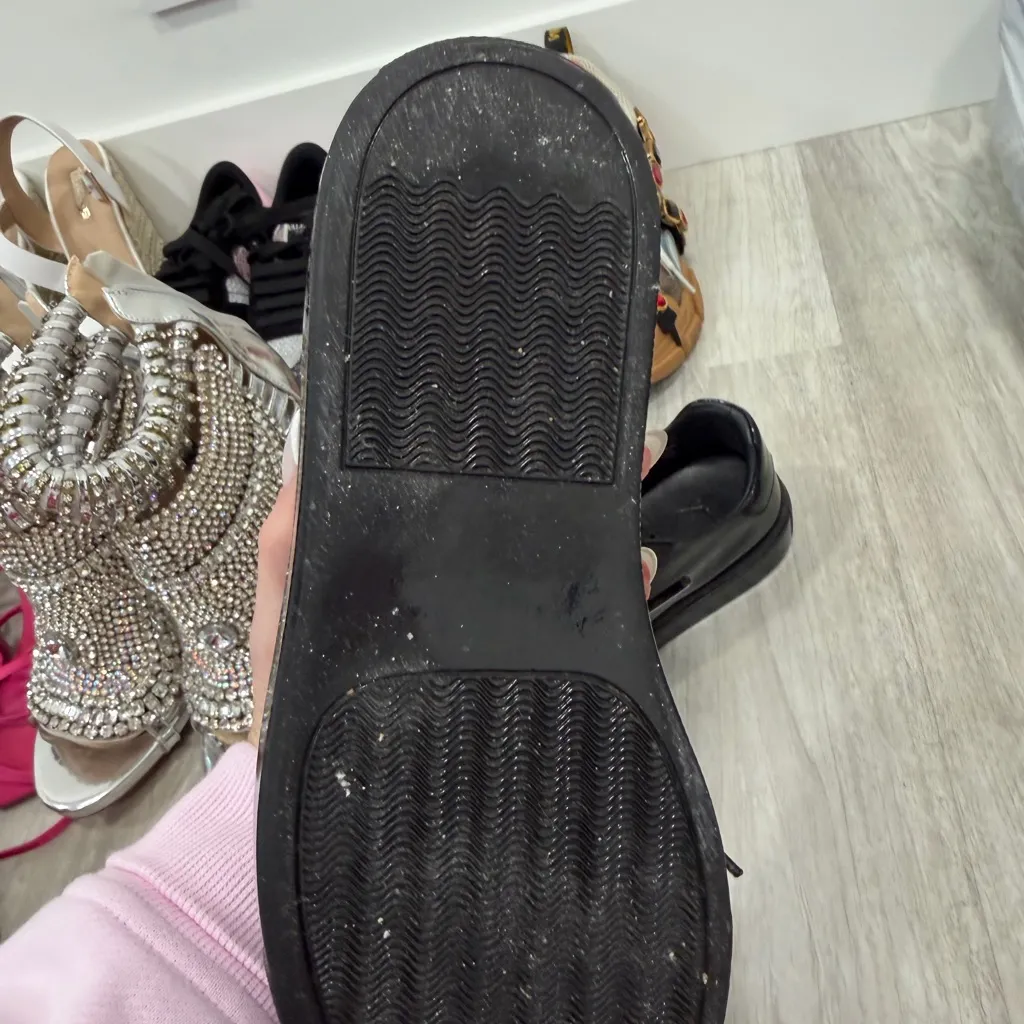 Philipp Plein Glossy Black Sneakers Size 6 - Image 2