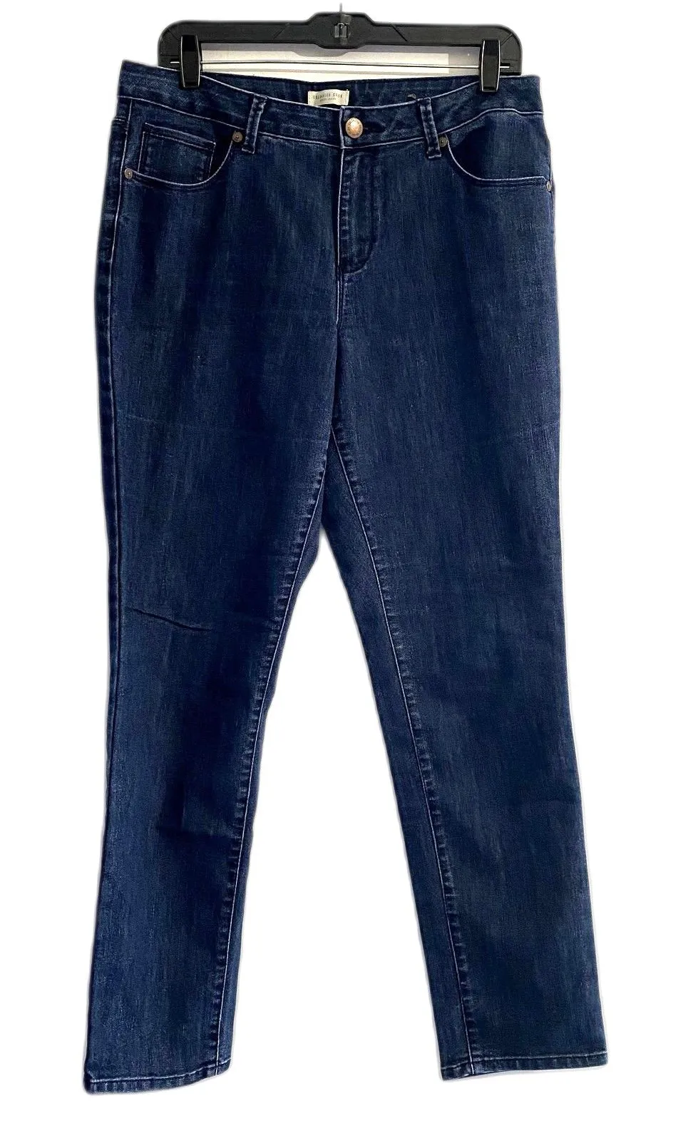 Coldwater Creek Slim Straight Leg Jeans Dark Wash Denim Women's Size 12 - Image 1