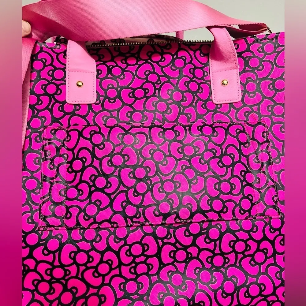 Hello Kitty Sanrio Pink Travel Tote, Crossbody & Luggage Tag 3-Piece Set | NWT - Image 7