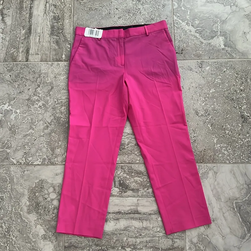 Theory Treeca Good Wool Cropped Pants, Carnation/Pink, Size 8 New w/Tag - Image 5