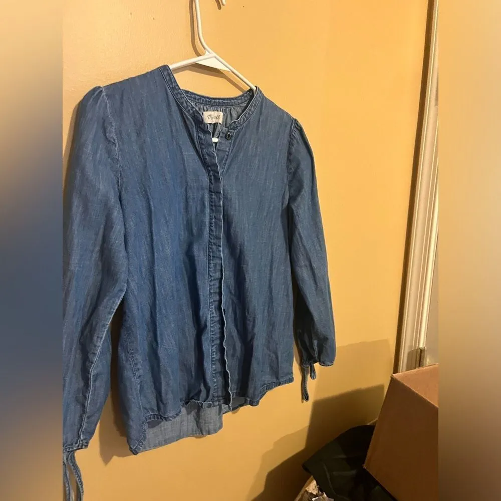 Madewell denim button down xs - Image 2