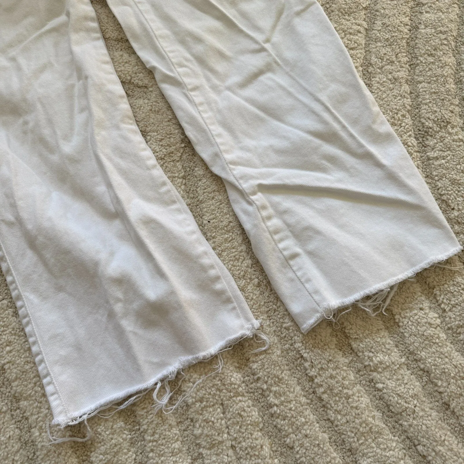 Zara White Wide Leg Jeans Size 2 - Image 6