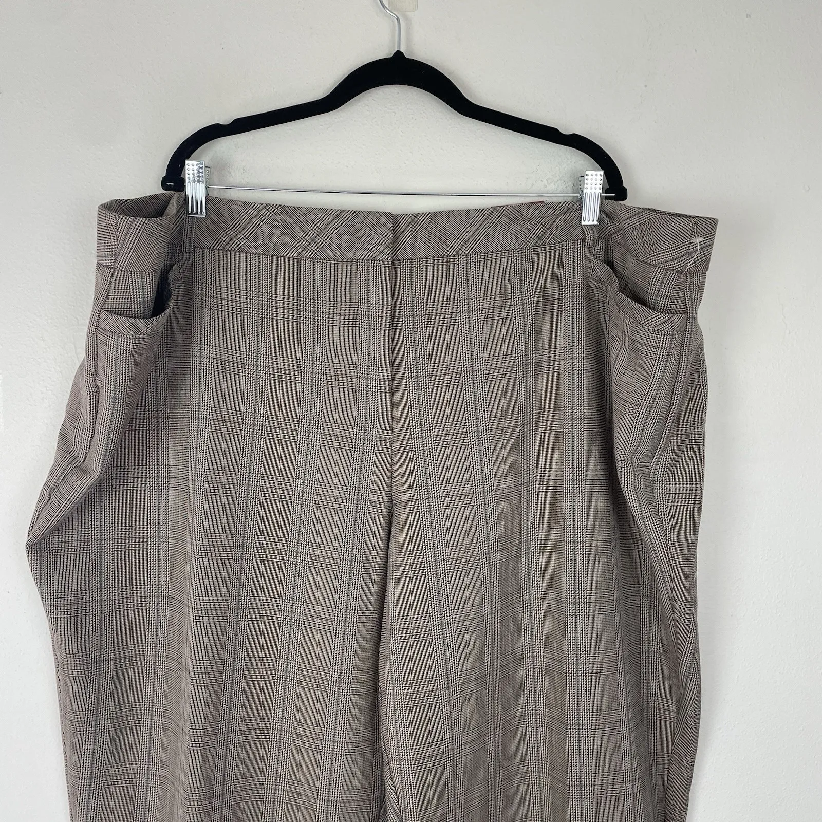 NEW Avenue Plaid Slimming Trouser Pants Size 28 Work Office Tummy Control - Image 3
