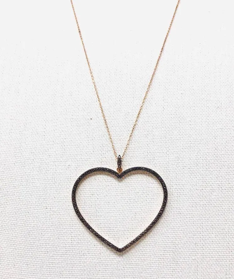Rose gold  crystal heart 💖 necklace - Image 15