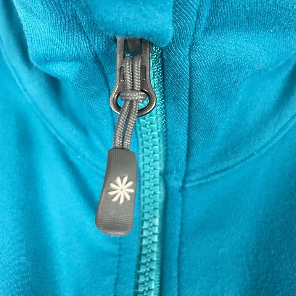 Athleta Renew Full Zip Jacket With Ruffles Teal Women’s - Image 4