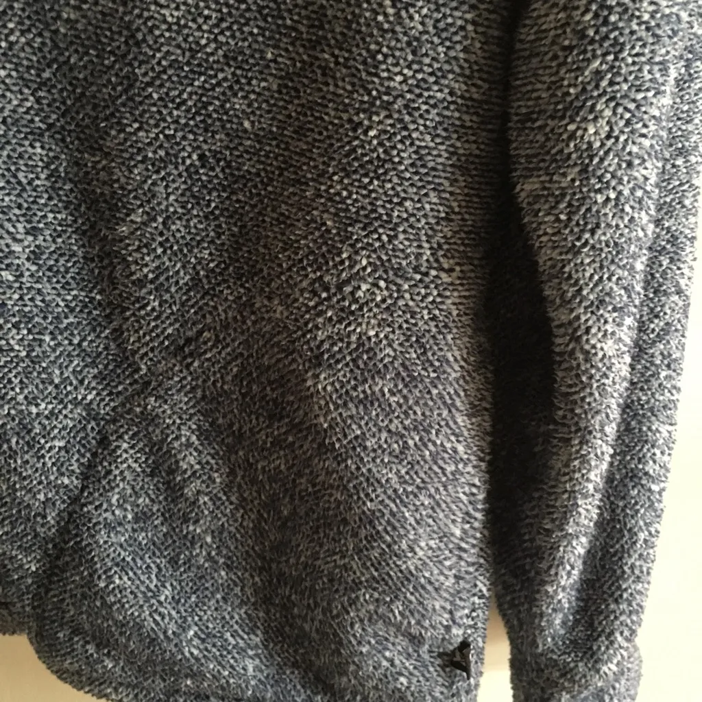 New Women’s Eddie Bauer Blue Heather Fleece Sweater Jacket Very Soft Size Large - Image 8