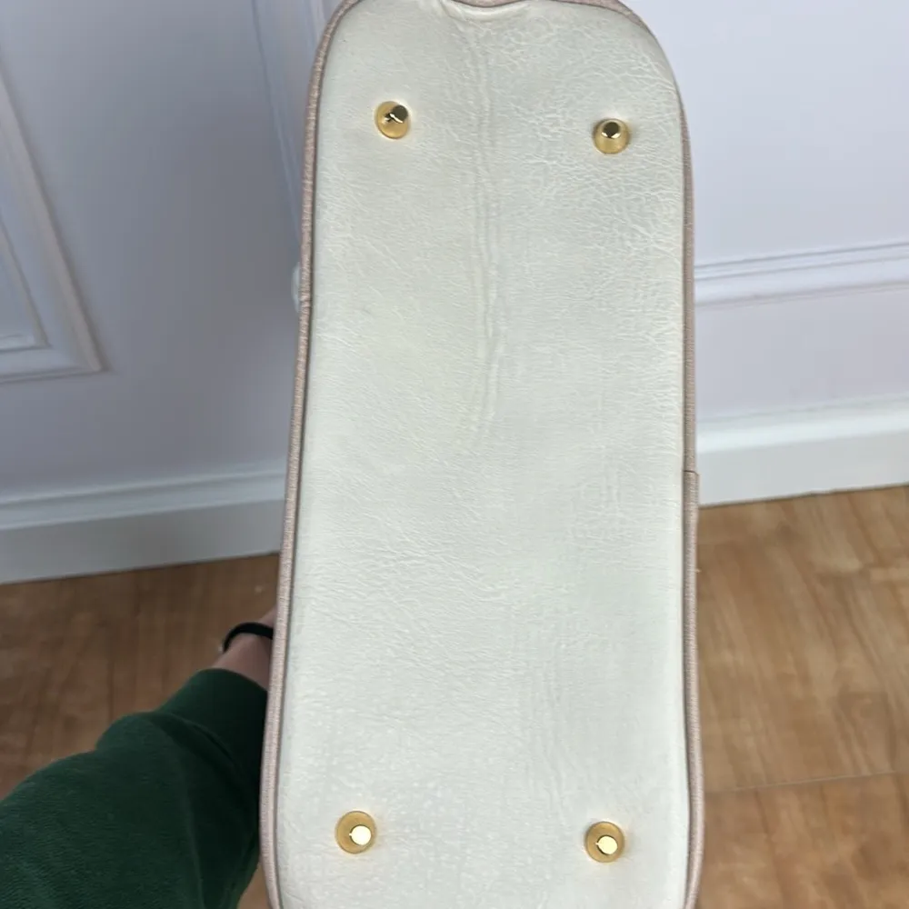 Samoe Style East/West Shopper Handbag/Shoulder Bag Faux Leather Neutral Soft - Image 8